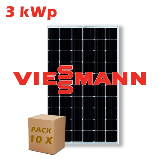 Pack 3 kWp - 10X Pannelli Solari Fotovoltaici Viessmann Monocristallini 300W A++