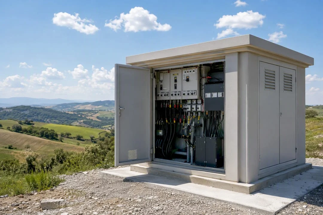 Cabina elettrica per la trasformazione in media tensione