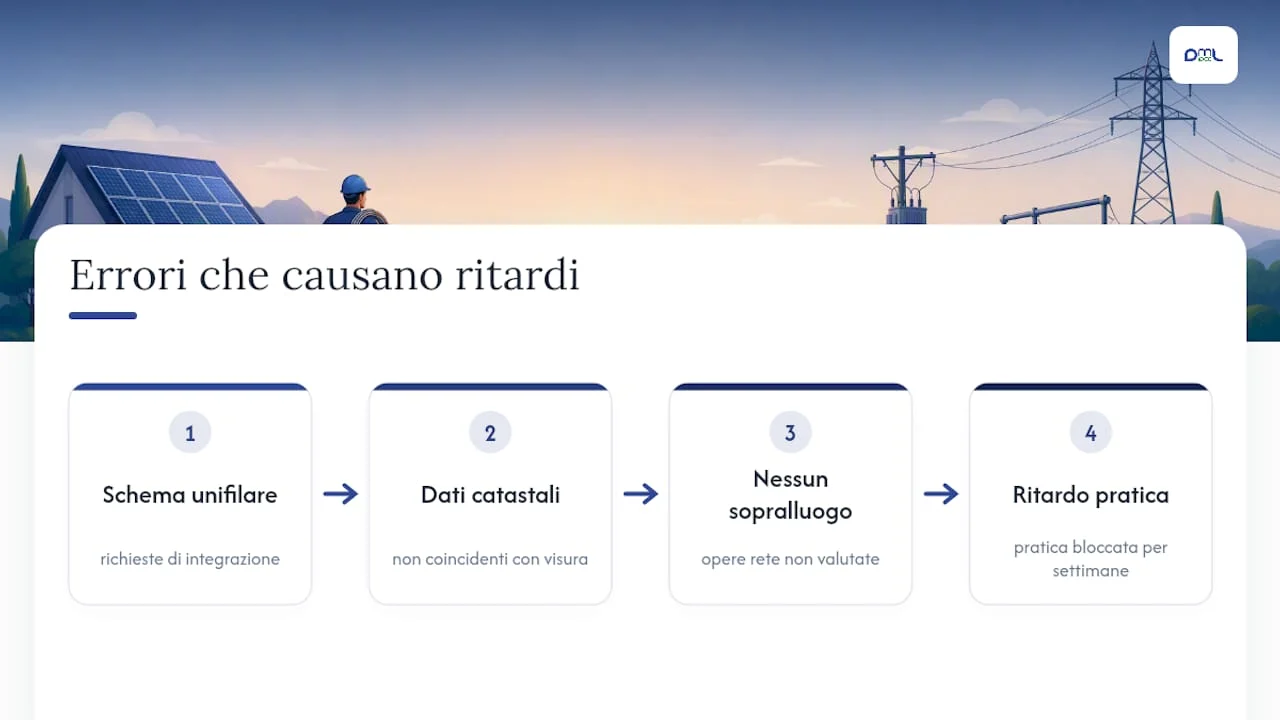Tre errori che rallentano il collegamento dell’impianto fotovoltaico
