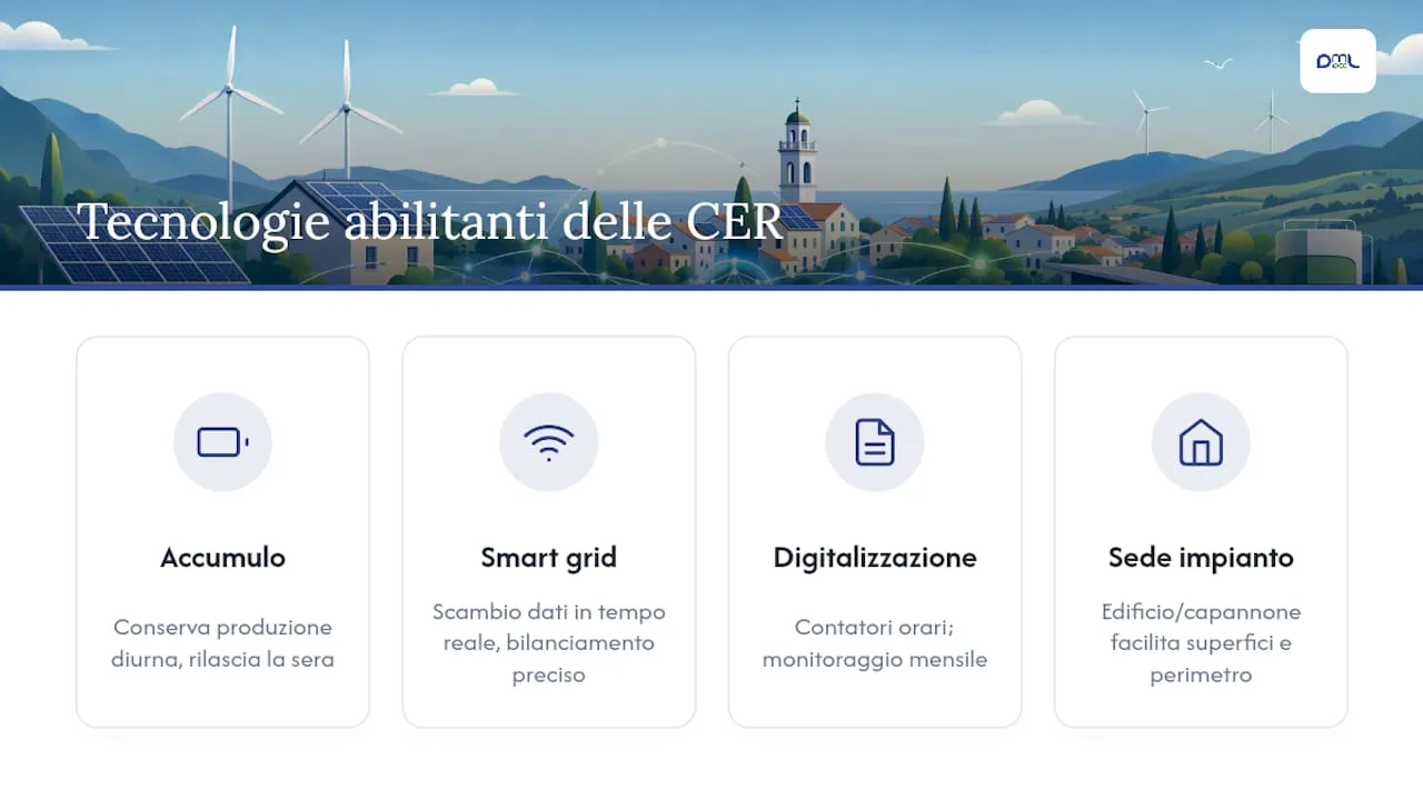 Smart grid, accumulo e digitalizzazione: le tecnologie che cambiano le CER — overview diagram