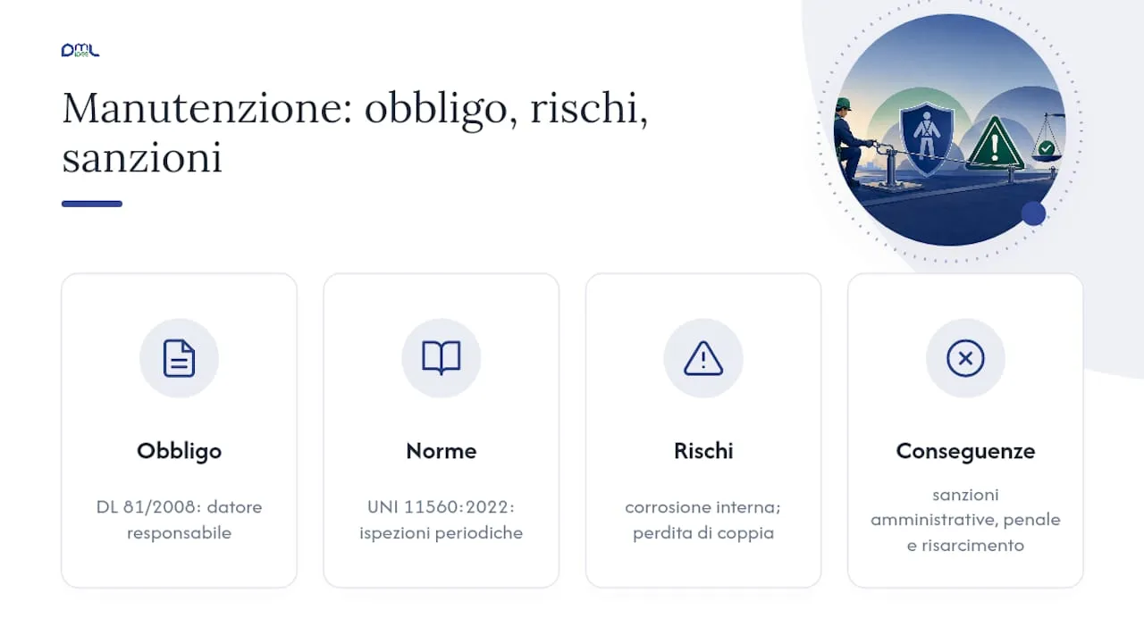 Perché la manutenzione della linea vita è un obbligo, non un'opzione — overview diagram