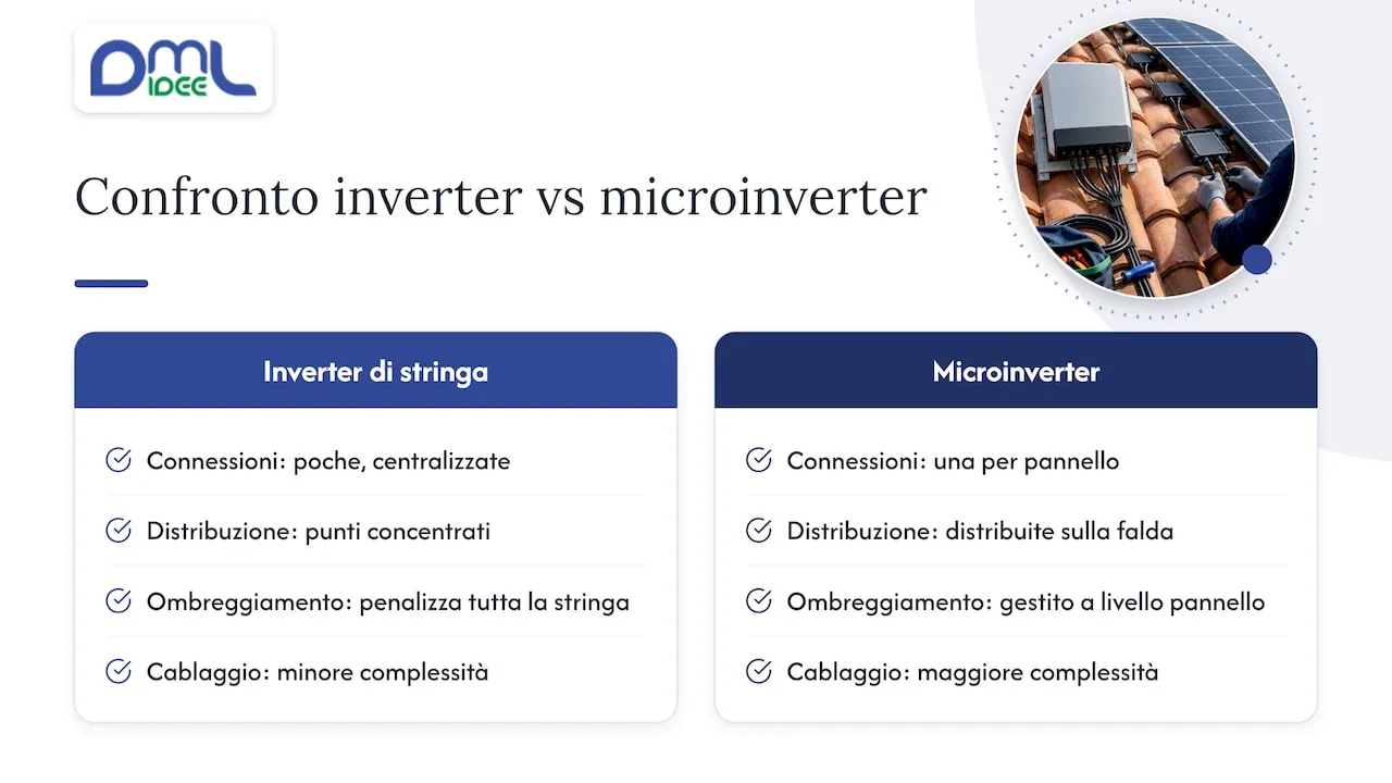 Confronto tra inverter centralizzati e microinverter