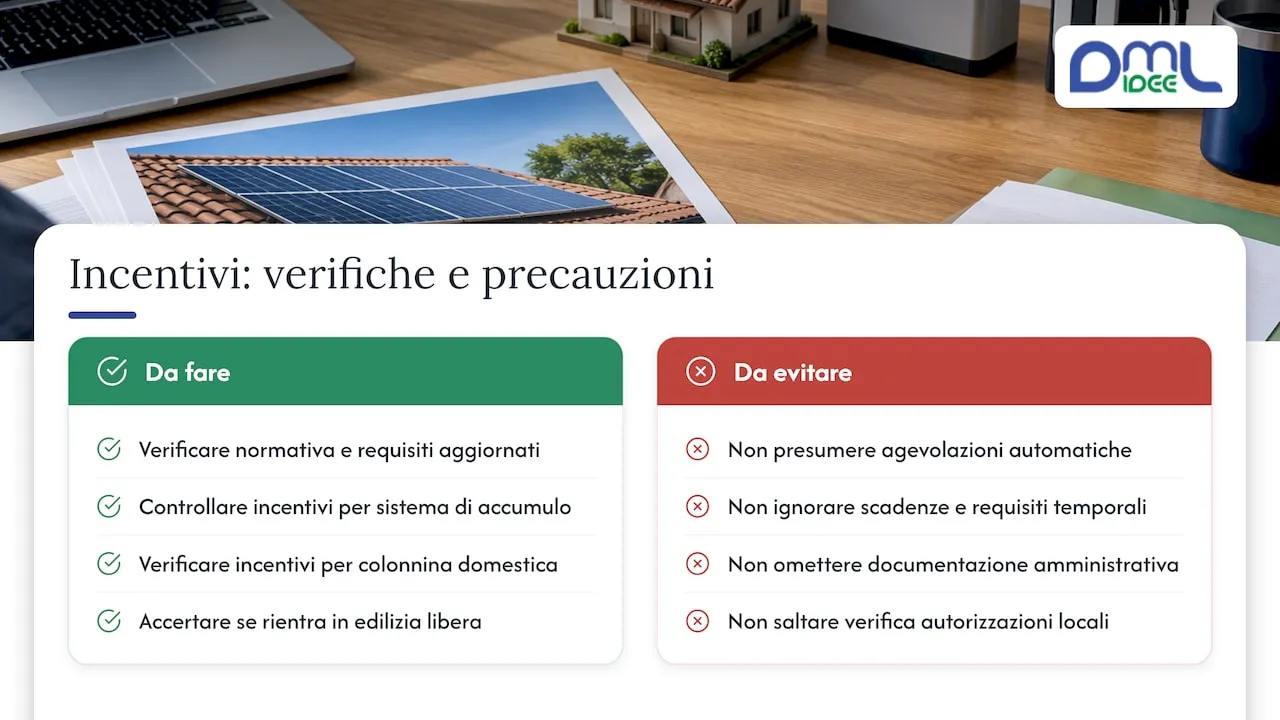 Eventuali incentivi e detrazioni fiscali applicabili per impianti fotovoltaici su coppi — overview diagram